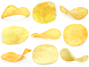 salty potato chips