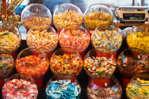 different kinds of candies